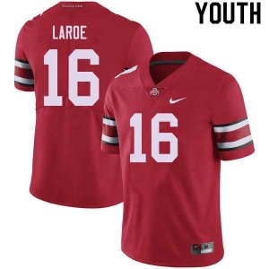 NCAA Ohio State Buckeyes Youth #16 Jagger LaRoe Red Nike Football College Jersey FOO0745KJ